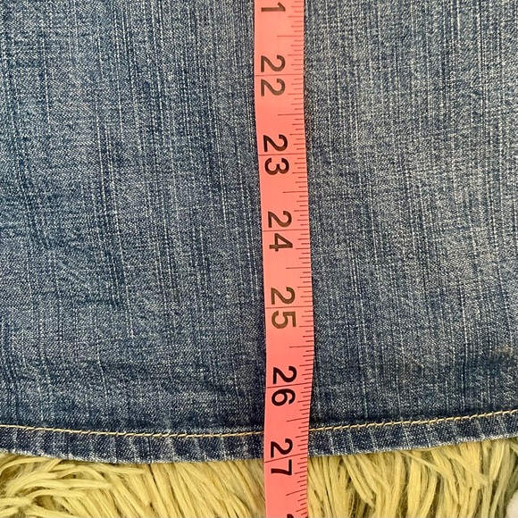 Eddie Bauer Denim Paneled Midi Skirt Size-12P - Picture 10 of 11